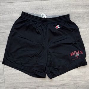 90’s Champion Chicago Bulls Black Athletic Shorts Med